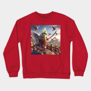 Cockatiel calopsitte warrior  guerrier Crewneck Sweatshirt